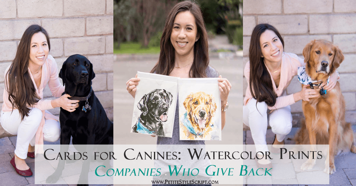 Cards for Canines Review | Dog Lover Gift | Giving Back Series | Watercolor portraits greeting cards | Rescue dog shelter | Etsy shop Puppy