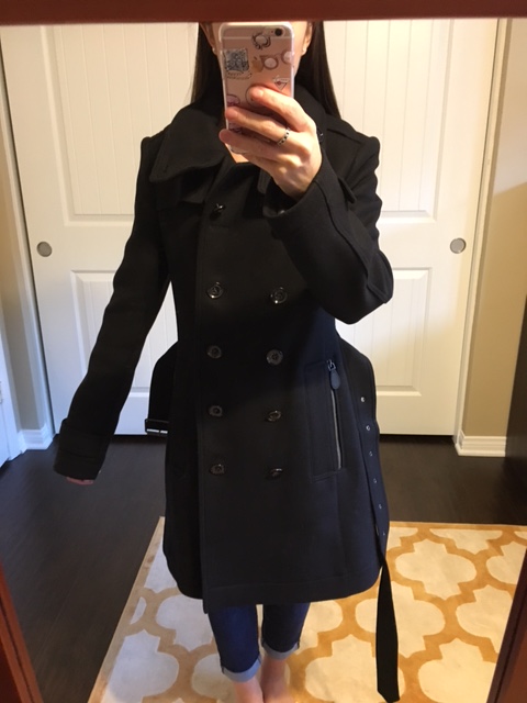 Burberry Daylesmoore Wool Coat Review | Honest review | Bloomingdale's | Petite-friendly fit | Camel Black | Best Winter Outerwear | Classic jacket 