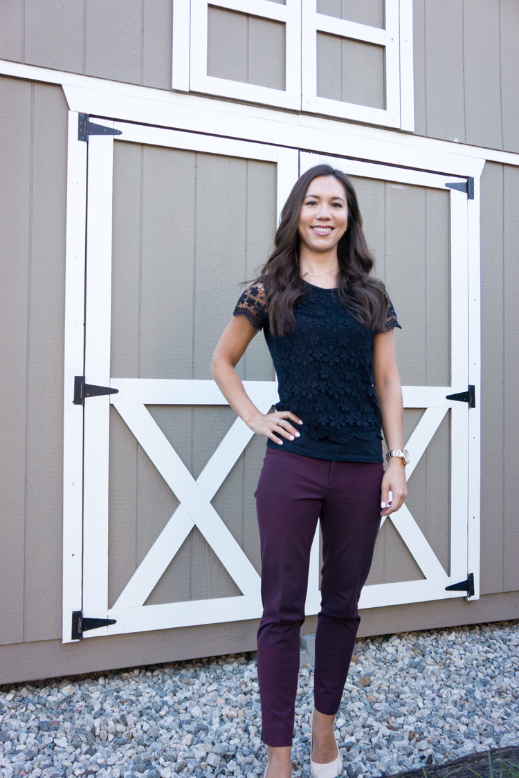 Classics: Banana Republic Sloan Pant & Ann Taylor Blazer - Petite Style  Script