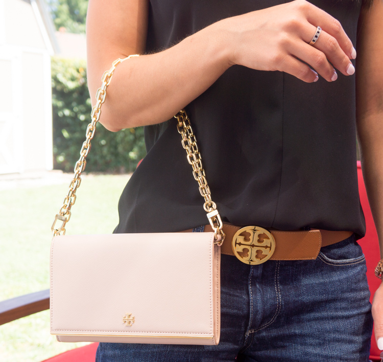 Tory Burch Robinson Chain Mini Bag - Luggage