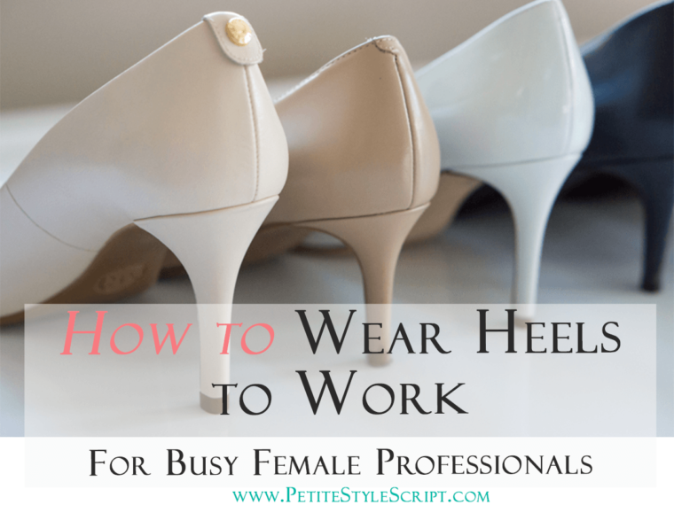 Petite fashion & style | How to Wear Heels to Work | Pedag Princess Insole | Click to read more! | Busy Female Professionals | Standing all day | Comfortable heels | Michael Kors Flex Round Toe Heel Pump | M. Gemi Proprio Heel | Cole Haan Kelsey Bow Detail Pump