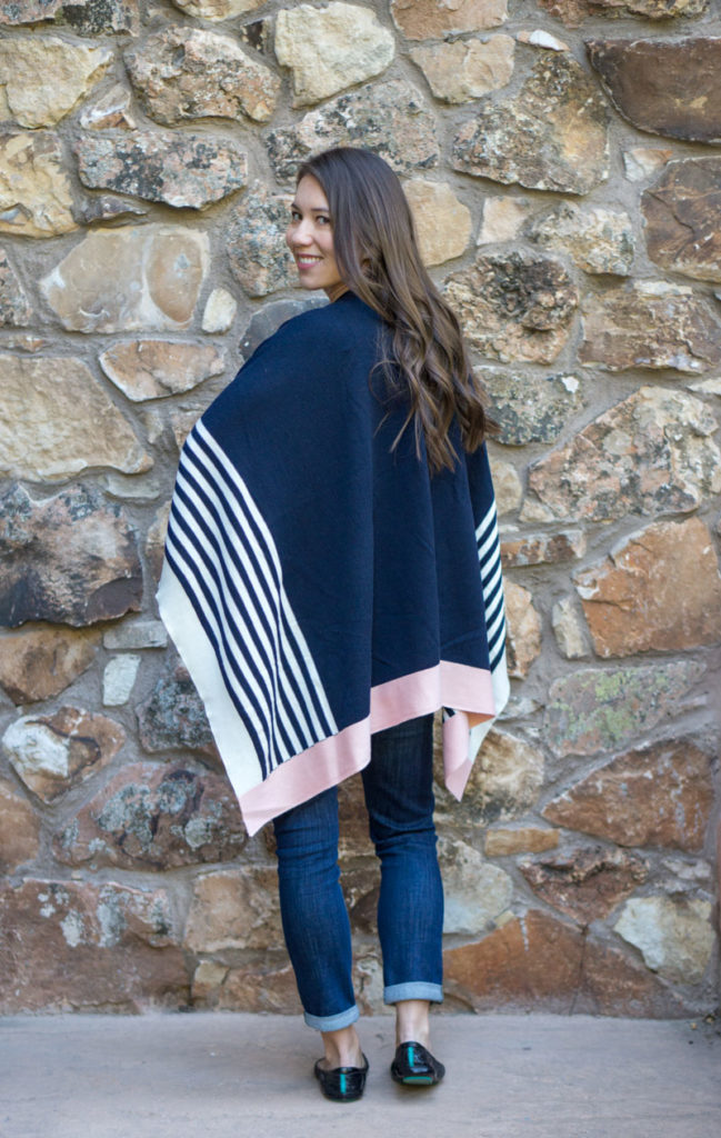 Talbots Ruanas Talbots Wrap Ruana Review | Petite Style Script