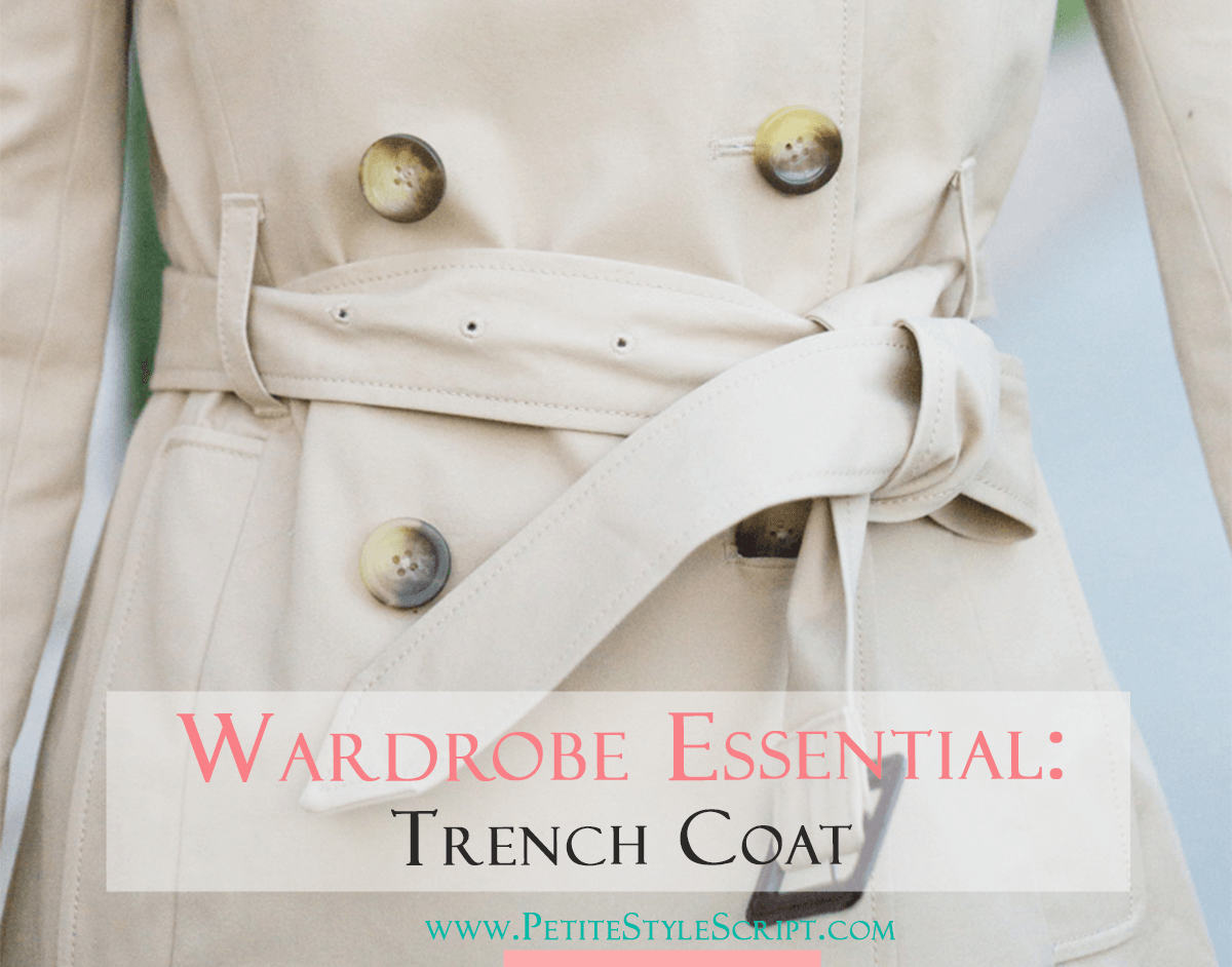 Petite Fashion | Petite Style | Trench Coat Wardrobe Essential Review | Banana Republic burgundy trench coat | J. Crew factory trench coat | 3 Reasons why a trench coat is a wardrobe essential | Finding a petite-friendly trench coat | Click to read more!