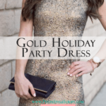 Gold Holiday Party Dress
