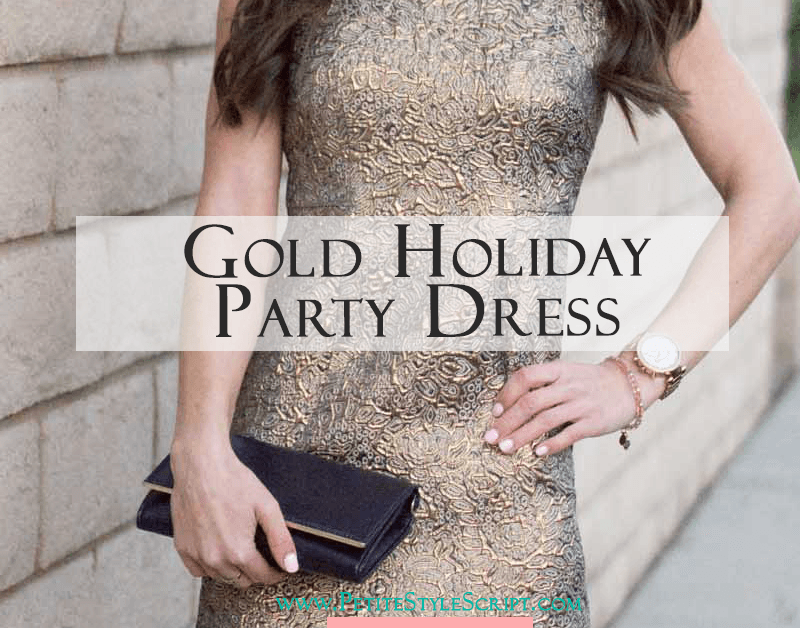 gold christmas party dress