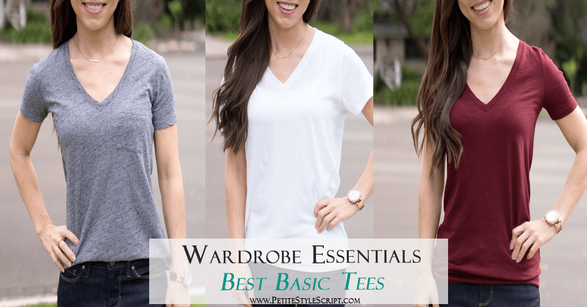 Wardrobe Essentials: Best Basic Tees | Comparison Madewell tee | J. Crew Vintage tee | FIGS super soft tee | Honest review | T-shirts