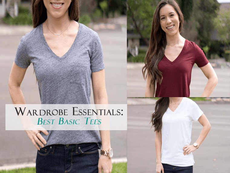 Wardrobe Essentials: Best Basic Tees | Comparison Madewell tee | J. Crew Vintage tee | FIGS super soft tee | Honest review | T-shirts