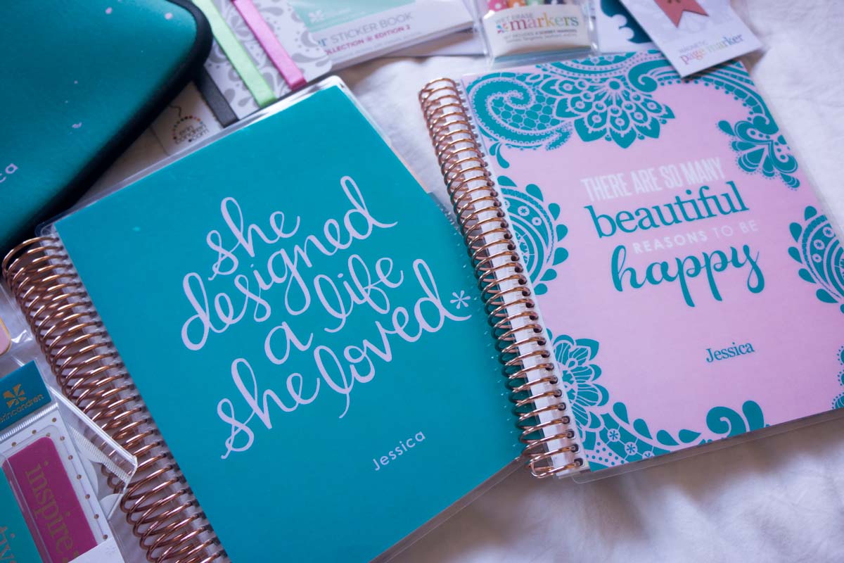 Ultimate Planner Review | Erin Condren | Healthy mind organization stylish, inspirational & customizable life planners & accessories | Carry-all clutch | Stickers