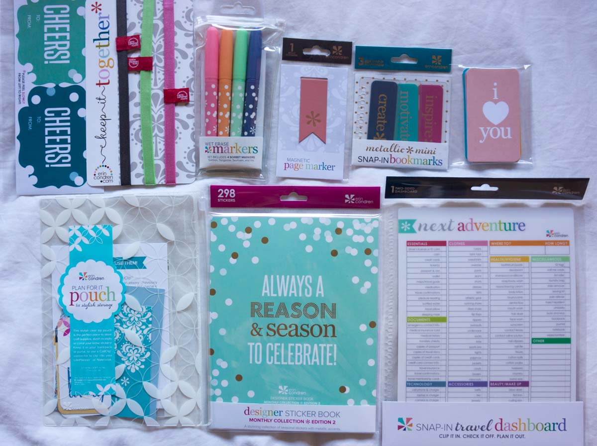 Ultimate Planner Review | Erin Condren | Healthy mind organization stylish, inspirational & customizable life planners & accessories | Carry-all clutch | Stickers