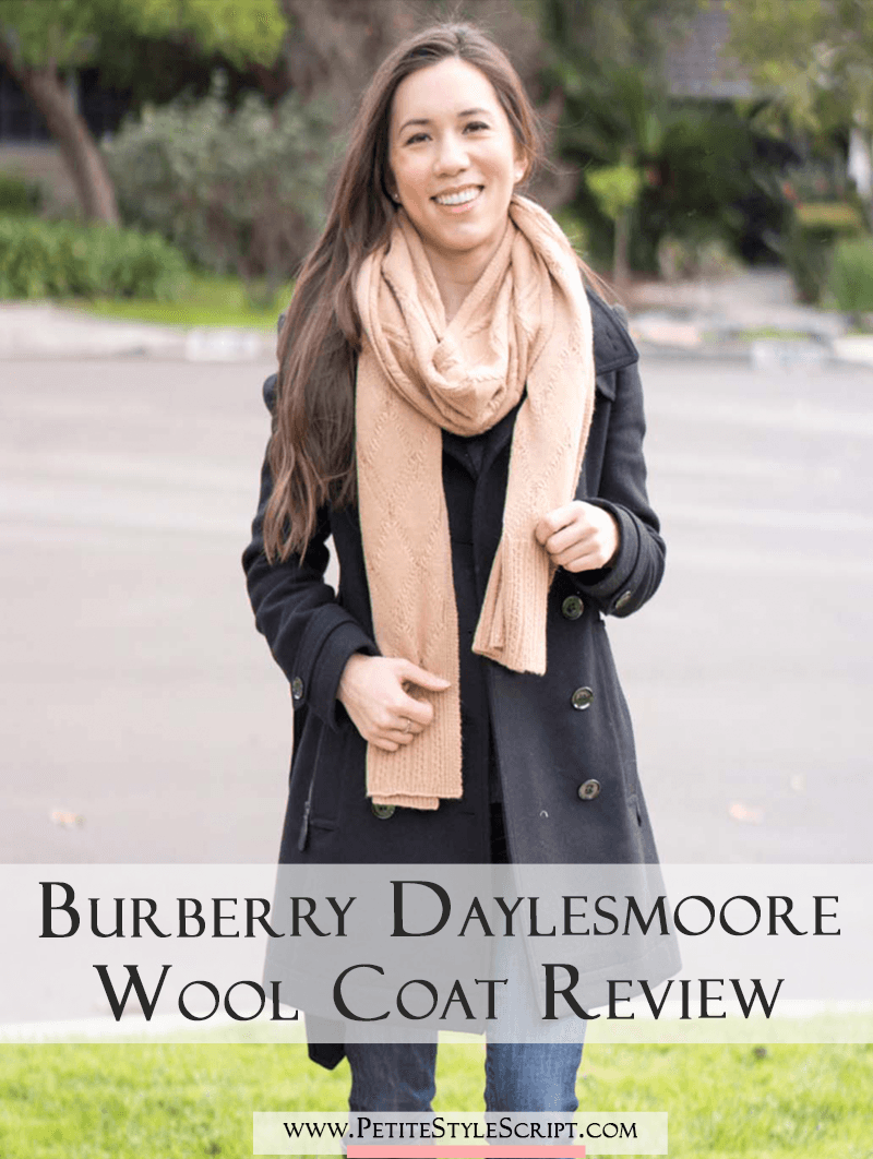 Burberry Daylesmoore Wool Coat Review | Honest review | Bloomingdale's | Petite-friendly fit | Camel Black | Best Winter Outerwear | Classic jacket 