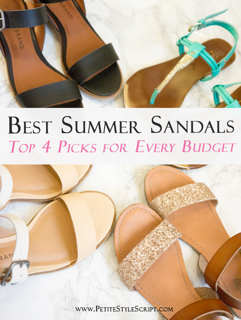 M. Gemi Attorno Sandals | Ann Taylor Gigi Block Heel Sandal | Lucky Brand Toni Sandal | Target Lakitia Mossimo Sandals | Best summer sandals | Any price range | Petite fashion style | Size 5.5