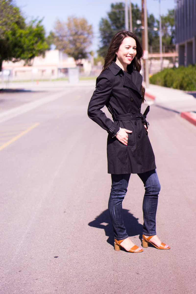 Burberry Whitworth Jacket, Burberry Reymoore, Burberry Haddingfield | Salvatore Ferragamo Carla, Ena, Pimpa heels kitten pumps | M.Gemi attorno sandals | Petite fashion style | figs scrubs-longsleeve tee underscrub | tory burch belt | m. gemi attorno sandal
