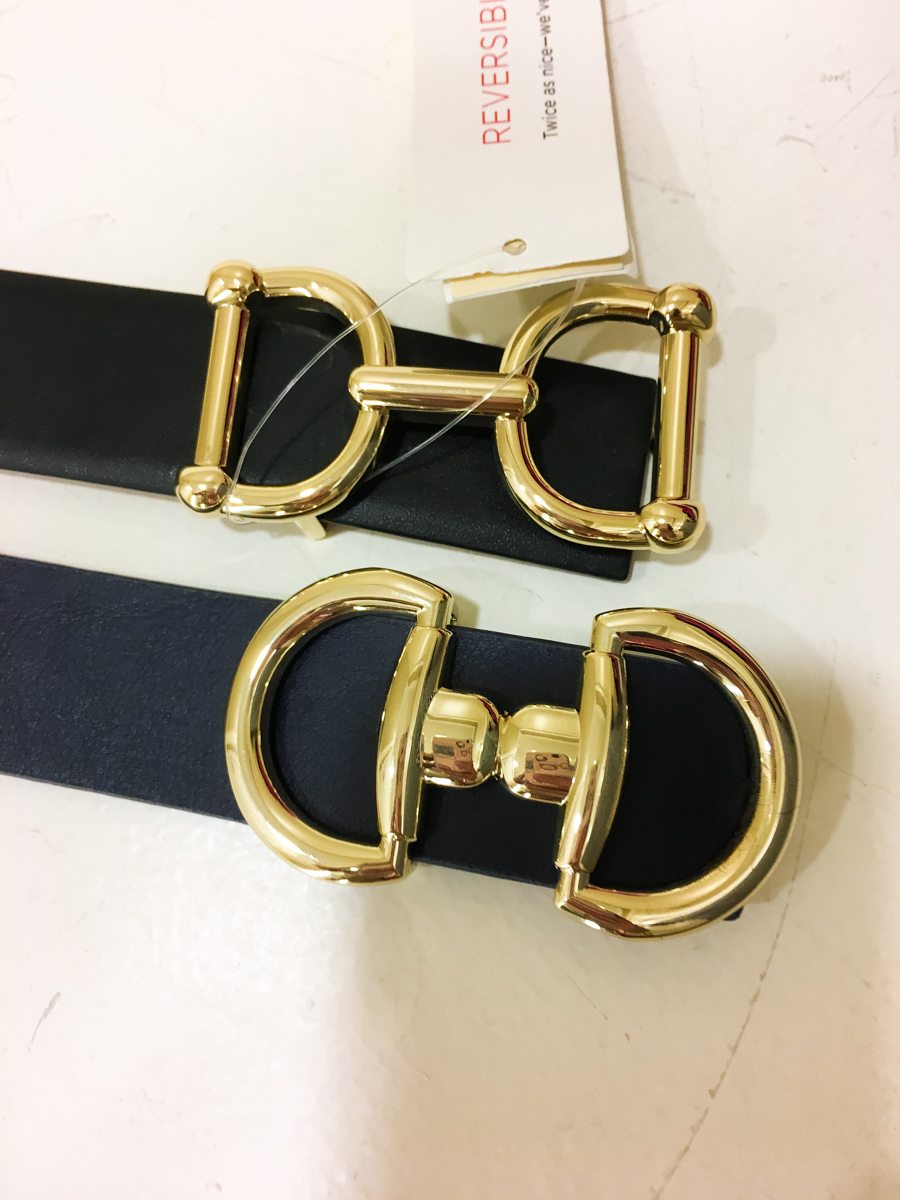 talbots reversible horsebit belt