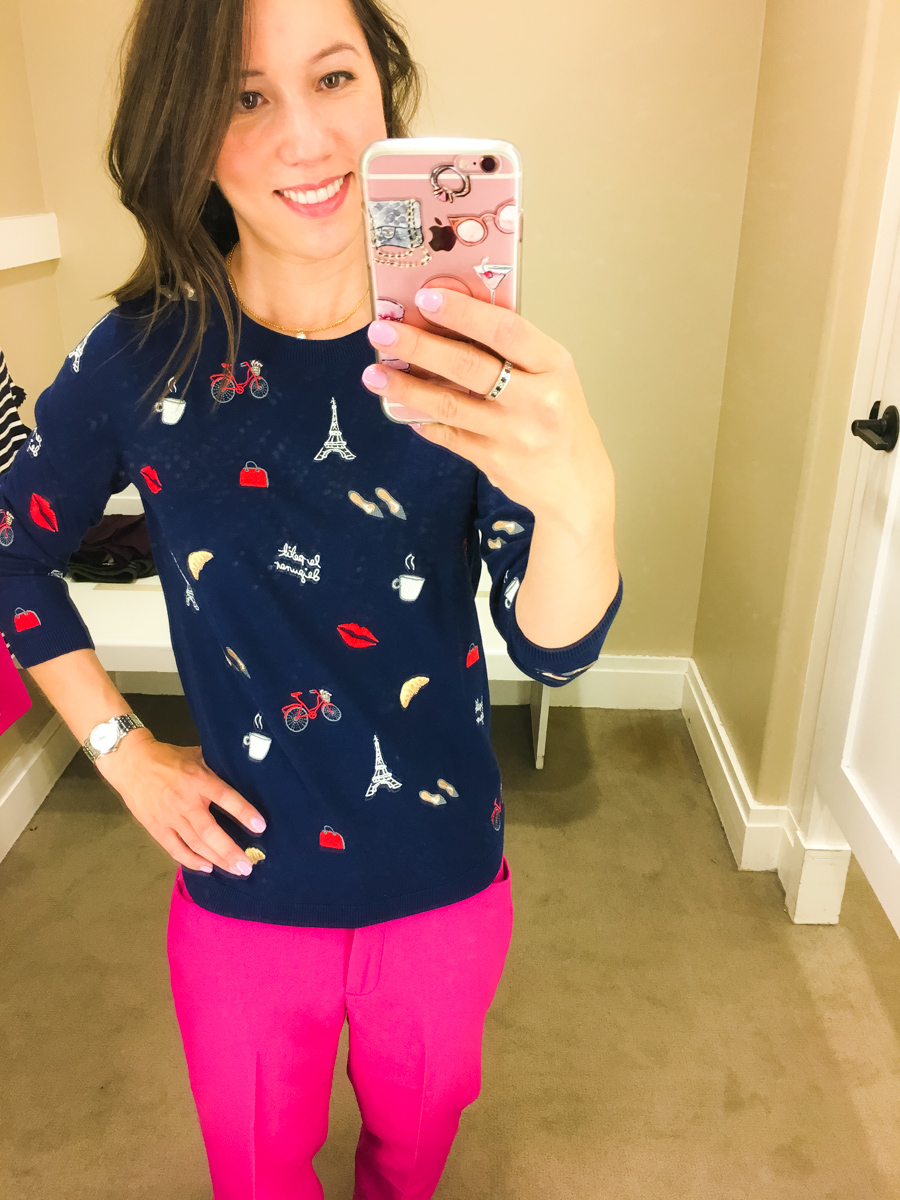 Talbots fall collection review, talbots petite fit, talbots reversible horsebit belt, talbots sweater, talbots parisan style, petite fashion and style blog, #modernclassicstyle