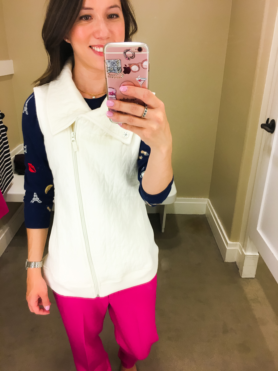 Talbots fall collection review, talbots petite fit, talbots reversible horsebit belt, talbots sweater, talbots parisan style, petite fashion and style blog, #modernclassicstyle