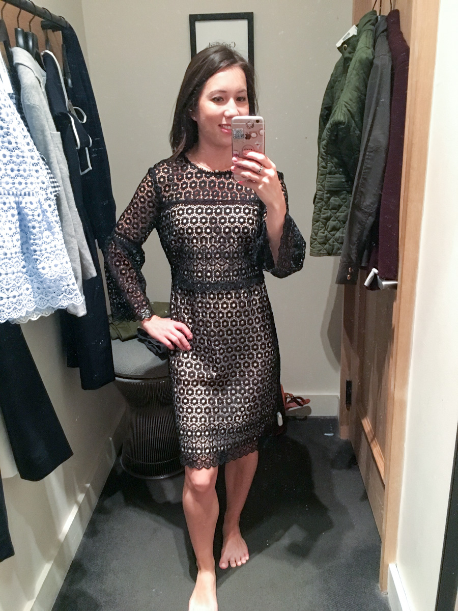 J crew green lace dress cheap