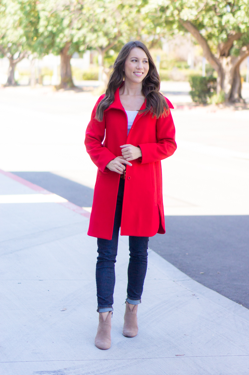 5 Must Have Fall Jackets & Coats | Fall outfit inspiration | Burberry Whitmore Olive Green Military Jacket | Burberry Trench coat with liner and removeable hood | J. Crew Factory trench coat | Banana Republic burgundy trench coat | Petite fashion and style blog | Nordstrom cashmere linen scarf