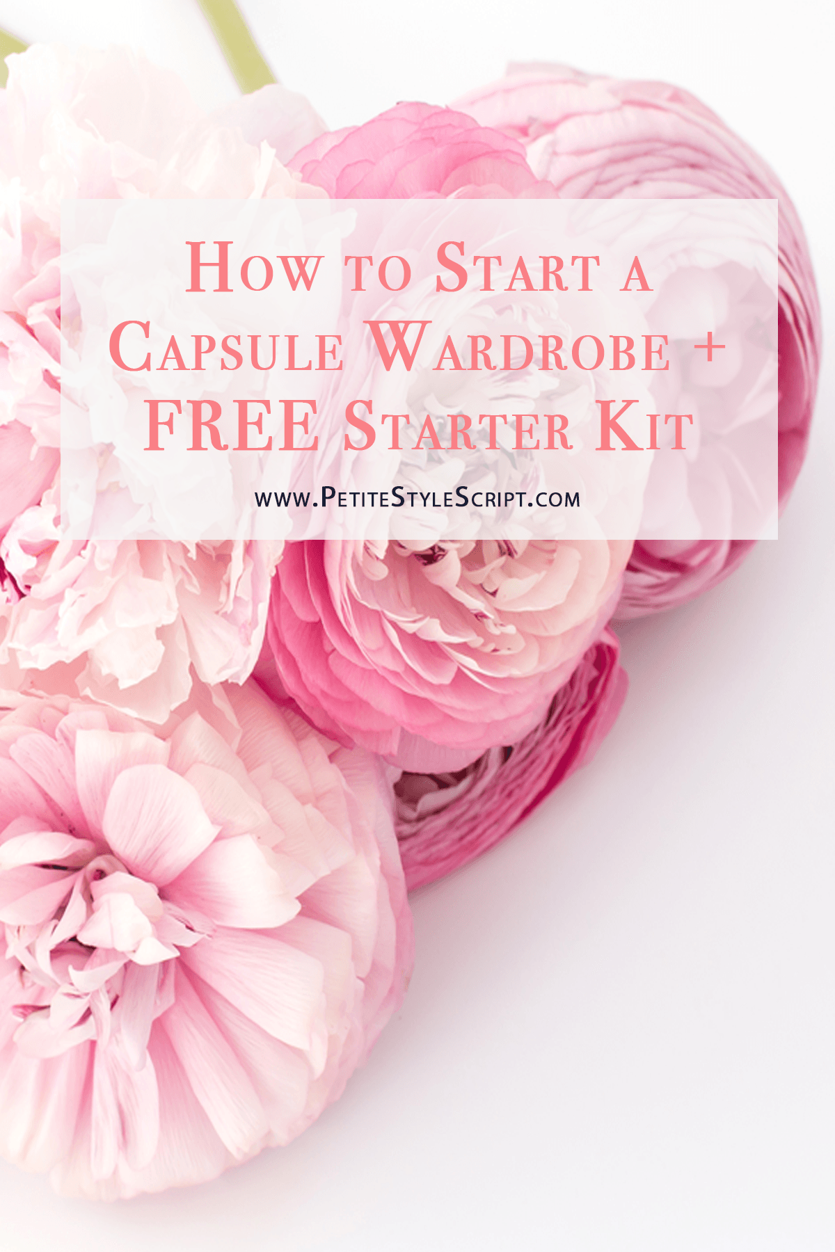 Learn how to start and build your capsule wardrobe with a Starter Kit and Shopping List for free! Marie Kondo "KonMari" philosophy in petite fashion & style | Best Wardrobe from scratch how-to style advice tips | Petite blogger | Free download