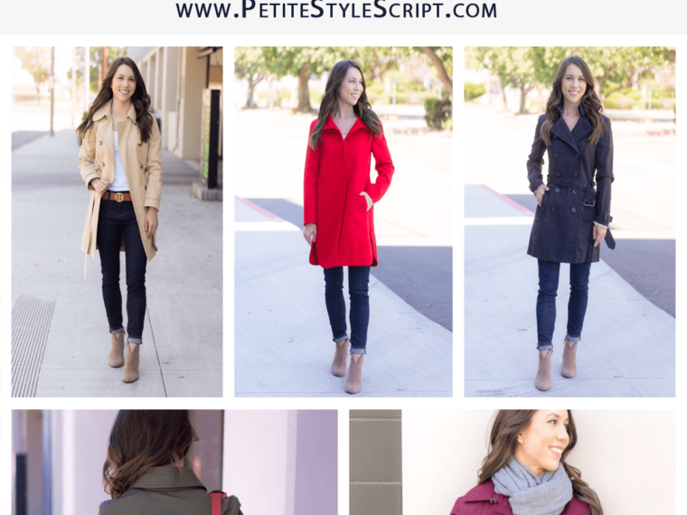 5 Must Have Fall Jackets & Coats | Fall outfit inspiration | Burberry Whitmore Olive Green Military Jacket | Burberry Trench coat with liner and removeable hood | J. Crew Factory trench coat | Banana Republic burgundy trench coat | Petite fashion and style blog | Nordstrom cashmere linen scarf