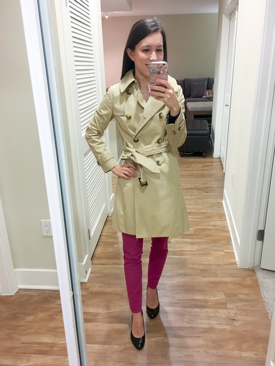 Petite Style Script Instagram Outfits #3 | Weekend Sales | LOFT Fit Reviews | Best petite fashion and style blog | BCBG Wrap Dress | Ann Taylor tweed moto jacket | Theory flare skirt | Express portfolio blouse | Talbots reversible belt | LOFT military jacket shift dress | Banana Republic peplum jacket