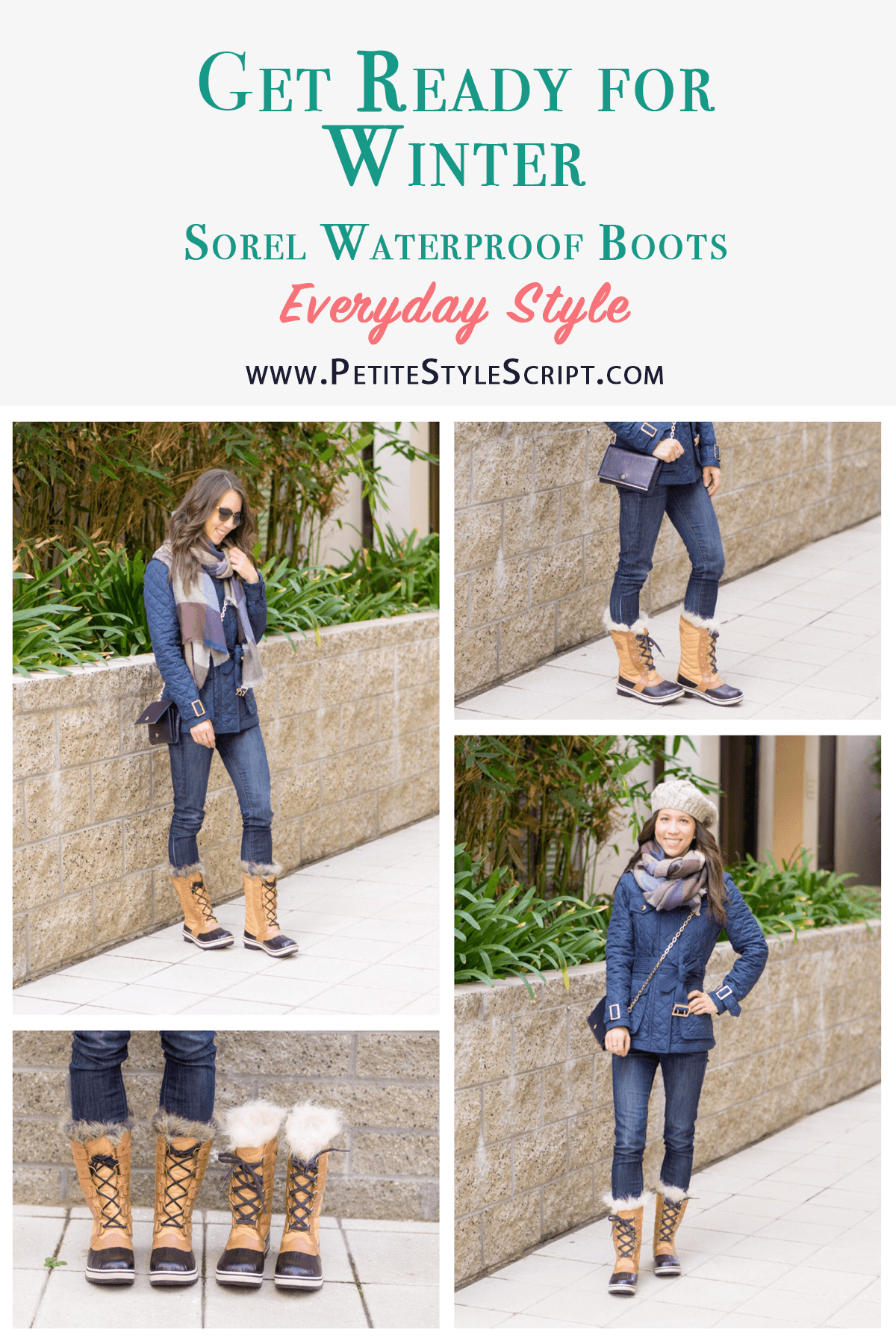 Sorel Tofino II waterproof boots review | Best winter boots | Bloomingdale's winter boots & winter accessories review | Women vs. kids sizing in Sorel boots | Lace up boots | Burberry Haddingfield | Finsbridge quilted down coat | Aqua blanket scarf | Aqua Beret hat | wool winter accessories | UGG fleece socks