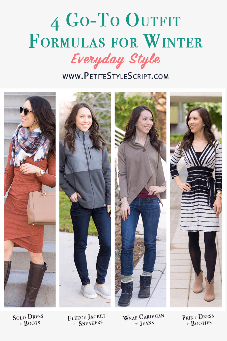 https://www.petitestylescript.com/wp-content/uploads/2018/01/Petite-Style-Script-4-Go-To-Outfit-Formulas-for-Winter-Winter-Style-Inspiration-Petite-fashion-style-blog-Leith-dress-FIGS-fleece-jacket-M-Gemi-Cerchio-Bobeau-Cardigan-Aquatalia-boots.png