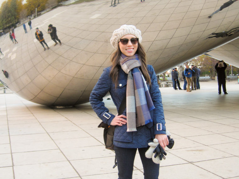 Chicago Travel Guide | What to see in 2 to 3 days | two to three day chicago trip | Skydeck | Shoreline Architectural boat tour review | Hyatt Centric Magnificent Mile | Navy Pier Ferris Wheel | Burberry Quilted Coat | Bloomingdale's Beret plaid scarf | Petite fashion style blog