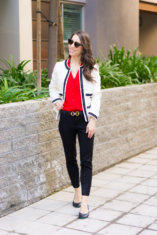 Inspired by Chanel  5 Outfit Ideas with Chanel-Inspired Blazer