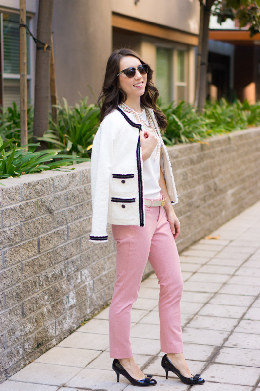 Inspired by Chanel  5 Outfit Ideas with Chanel-Inspired Blazer