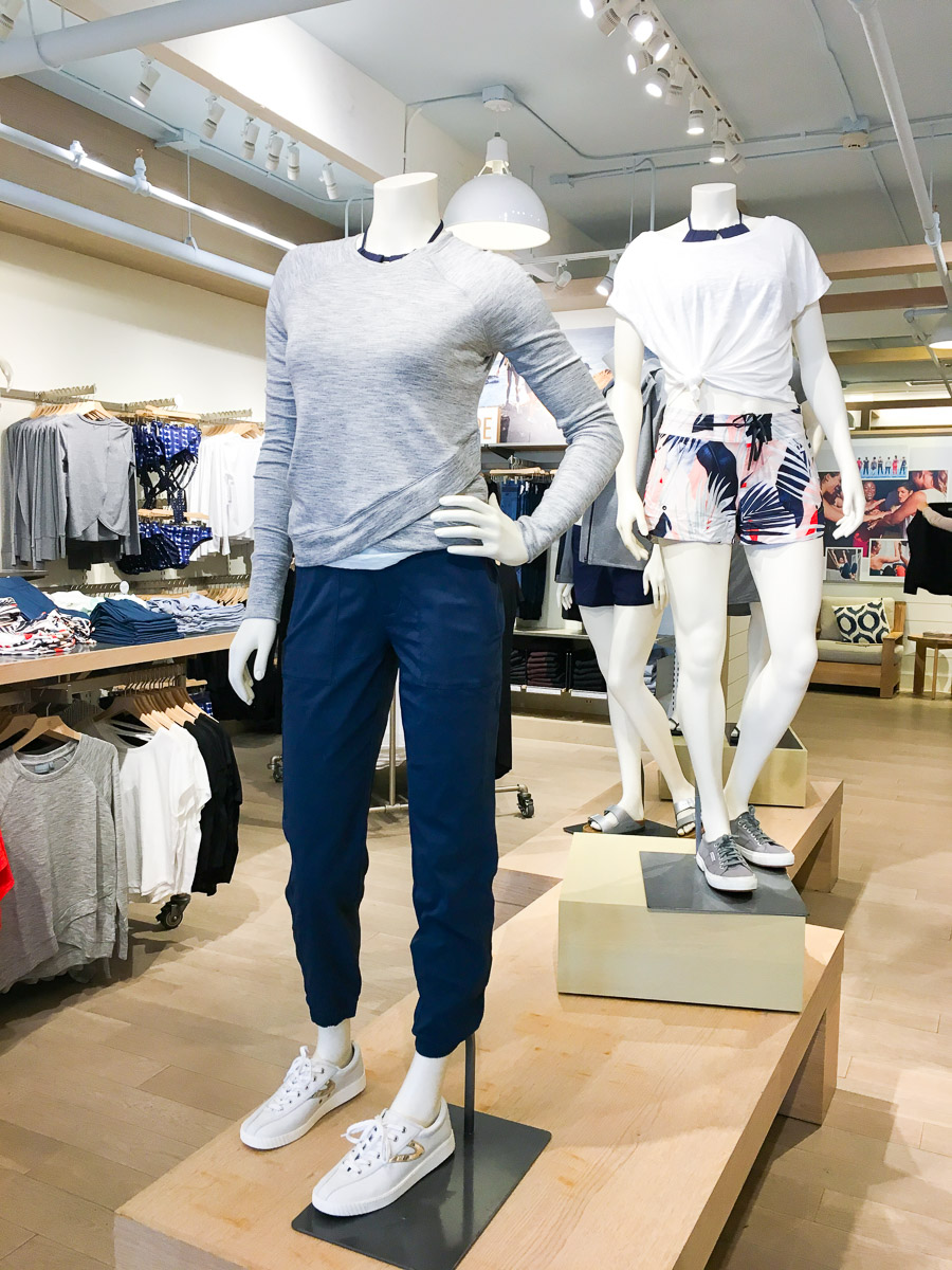 Athleta Spring Collection 2018 | Athleta igniting community of women and girls | Athleta Pasadena California | petite fitness attire | criss cross sweatshirt | santorini dress | up for anything tight | wrap cardigan | wander ankle pant 