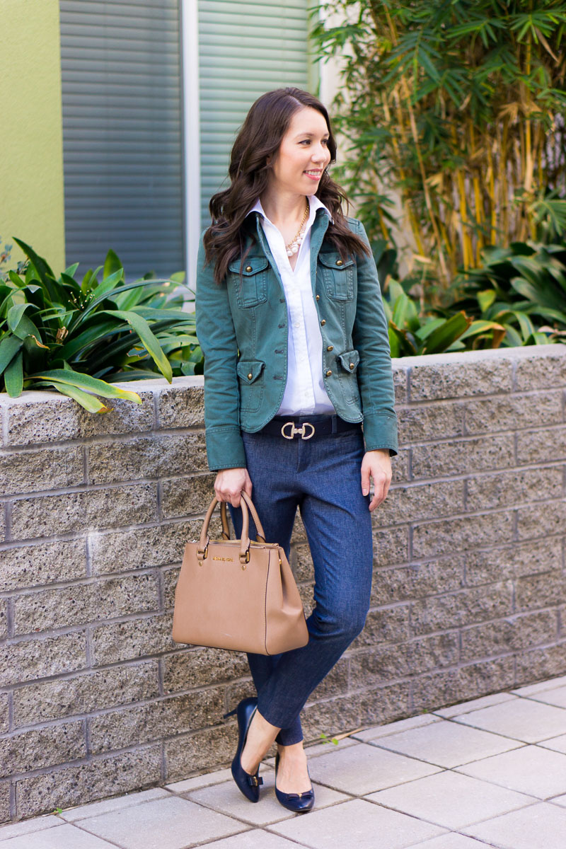 How to Style a Modern Utility Jacket 3 Ways // Work, Casual, Date Night