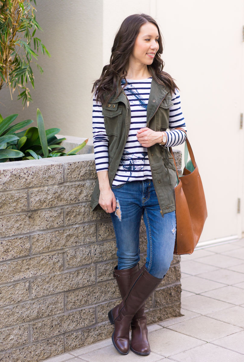 How To Style a Green Utility Vest