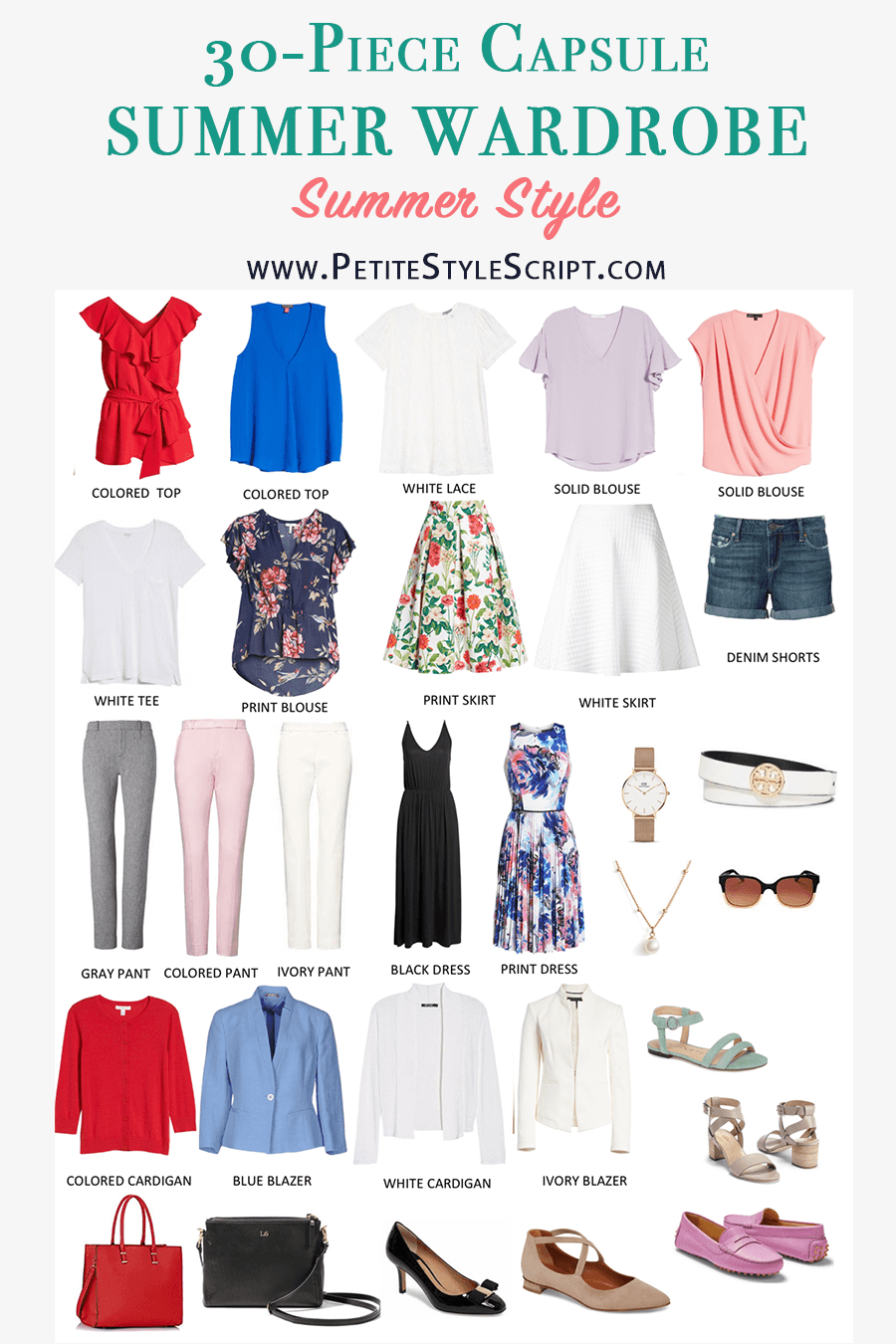 Summer Capsule Wardrobe Challenge | Project 333 | minimalist wardrobe | petite fashion and style blog | KonMari philosophy method | less is more | summer top outfits | spark joy closet