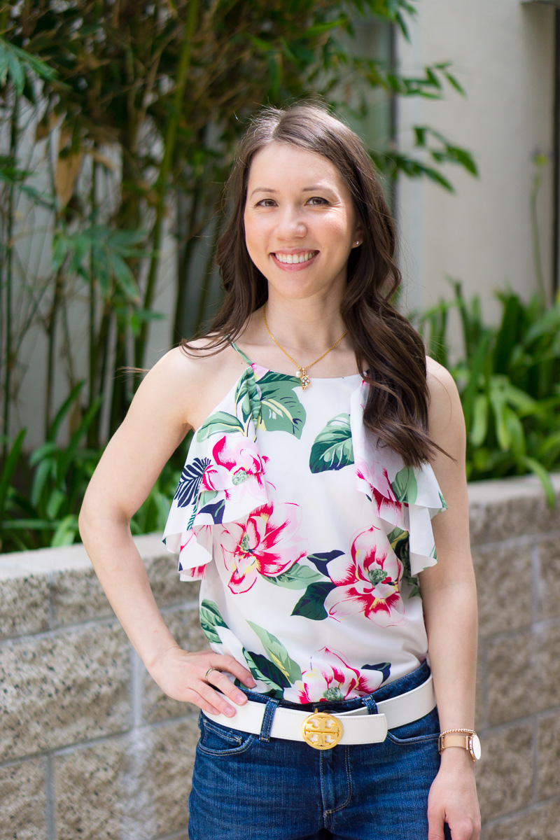 Summer Outfit Formula: Red Dress + White Denim Jacket + Floppy Hat - Get  Your Pretty On®