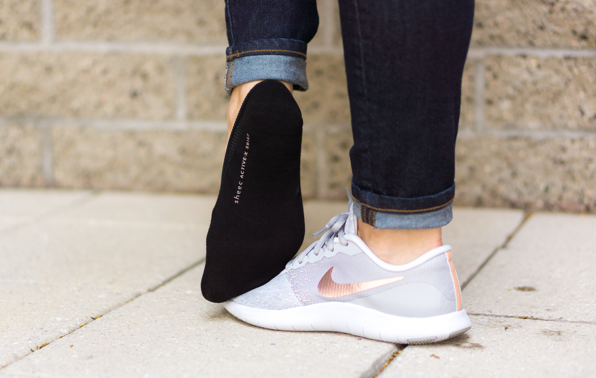 My Go-To Socks for Flats, Loafers, & Sneakers with Sheec Socks Review of the Solehugger Invisicool and Active X Reinforced Antimicrobial Sock. Perfect for Tieks ballet flats, Rothy's flats, M. Gemi loafers, and Nike sneakers or slip-on sneakers. My favorite socks by Sheec!