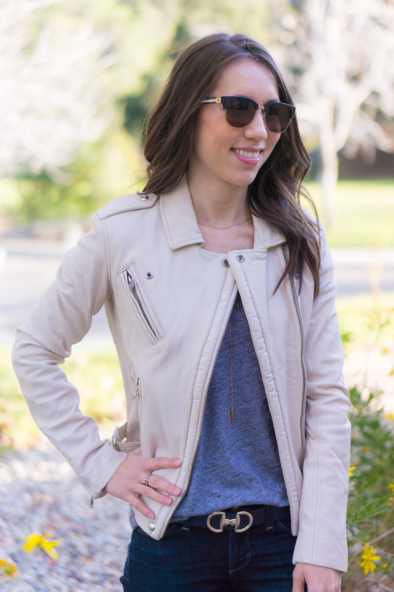 IRO Leather Jacket Review - Petite Style Script