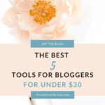 5 Tools for Blogging Success that Cost under $30