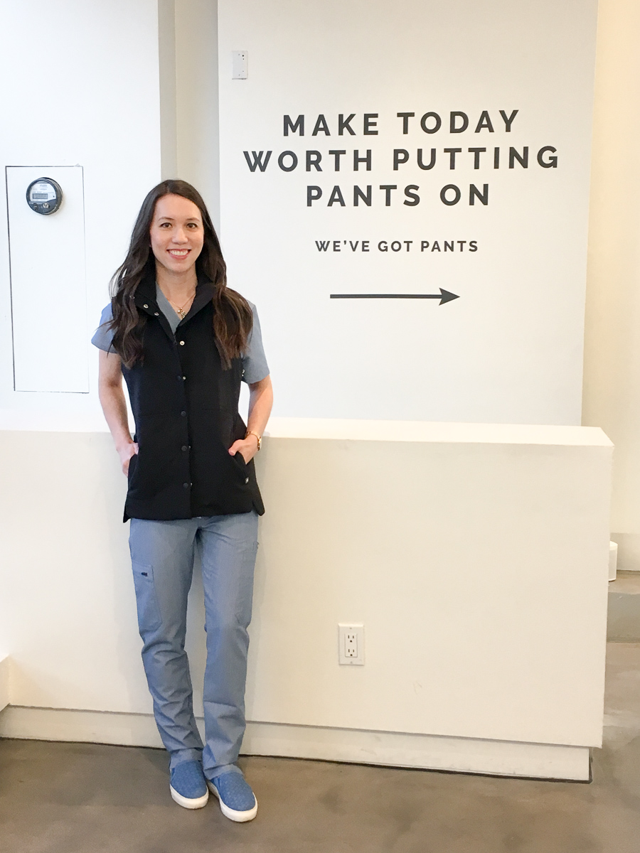 Wear FIGS Scrubs Pop Up Store Review Petite Women Scrubs
