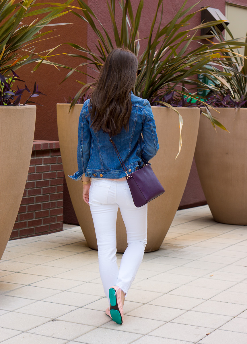 Pink shop flats outfit
