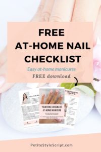 How to paint your nails at home and save a ton of money on manicures. CND Shellec gel manicure at-home free download checklist