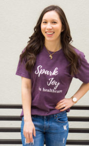 Spark Joy in Healthcare tees and notepads to donate to healthcare professionals on front lines fighting COVID-19 coronavirus